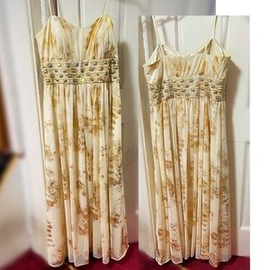 Metallic Gold Cocktail Dress